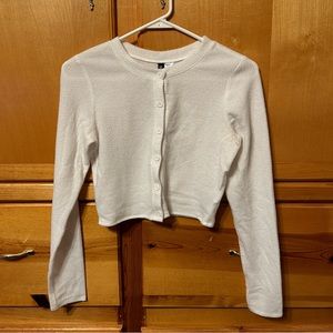 H&M Divided Long sleeve cropped button up cardigan size x-small